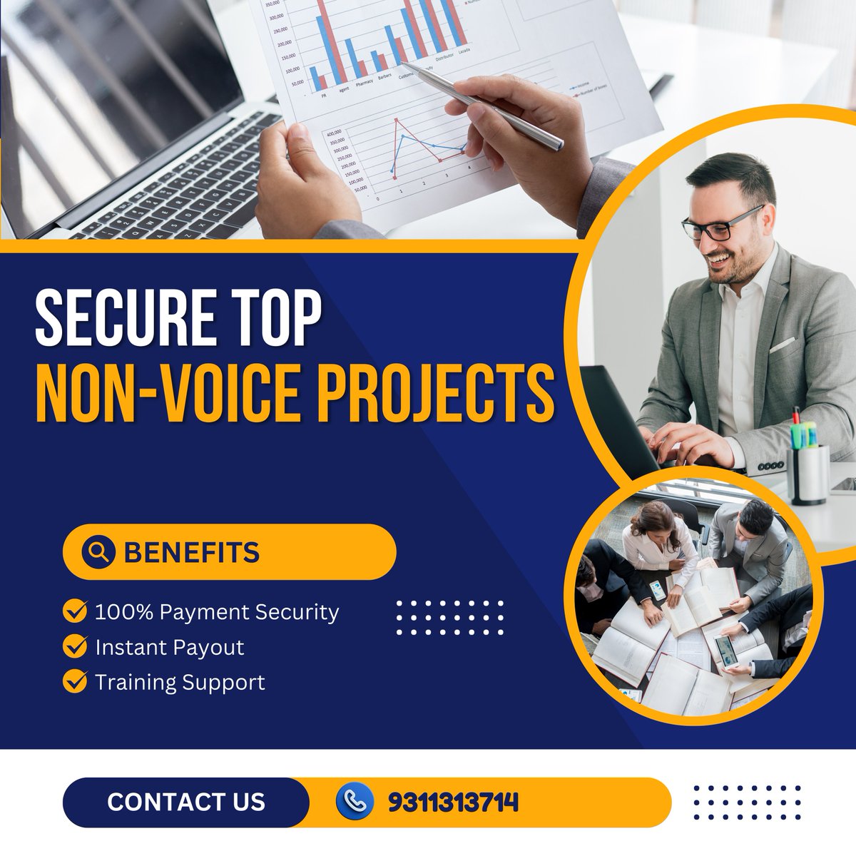 Kunal92006's tweet image. Maximize efficiency and streamline operations by securing top non-voice projects that drive business growth and enhance productivity.
Call us: 9311313714
#nonvoiceprojects #topbpoprojects #BPOOpportunities #NonVoiceSolutions #businessoutsourcing #bpoprojects