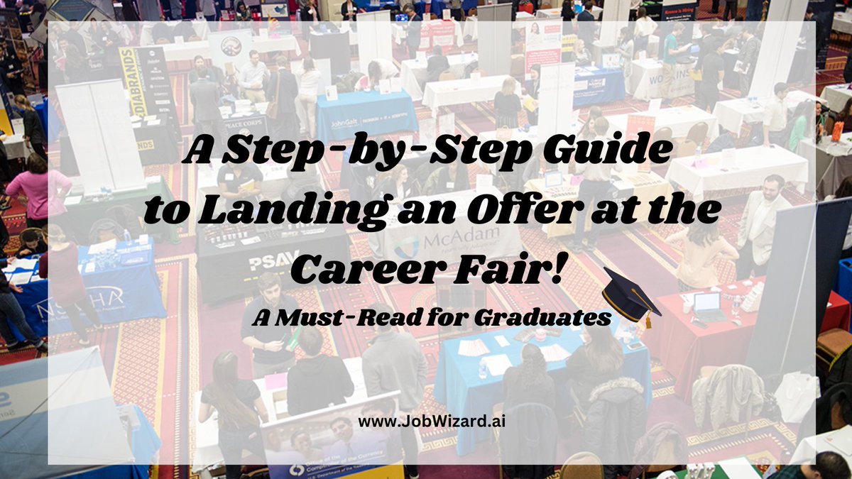 JobWizard_AI's tweet photo. How to Secure an Offer at a Career Fair 🎓
Please keep reading⬇️
#CareerFairTips #JobHunting #LandThatOffer #CareerSuccess #GraduateJobSearch #JobFairStrategies #CareerAdvice #EntryLevelJobs
#JobSearchTips #InterviewPrep #Networking
#CareerOpportunities #JobFairSuccess https://t.co/ZKMGaGwxyn