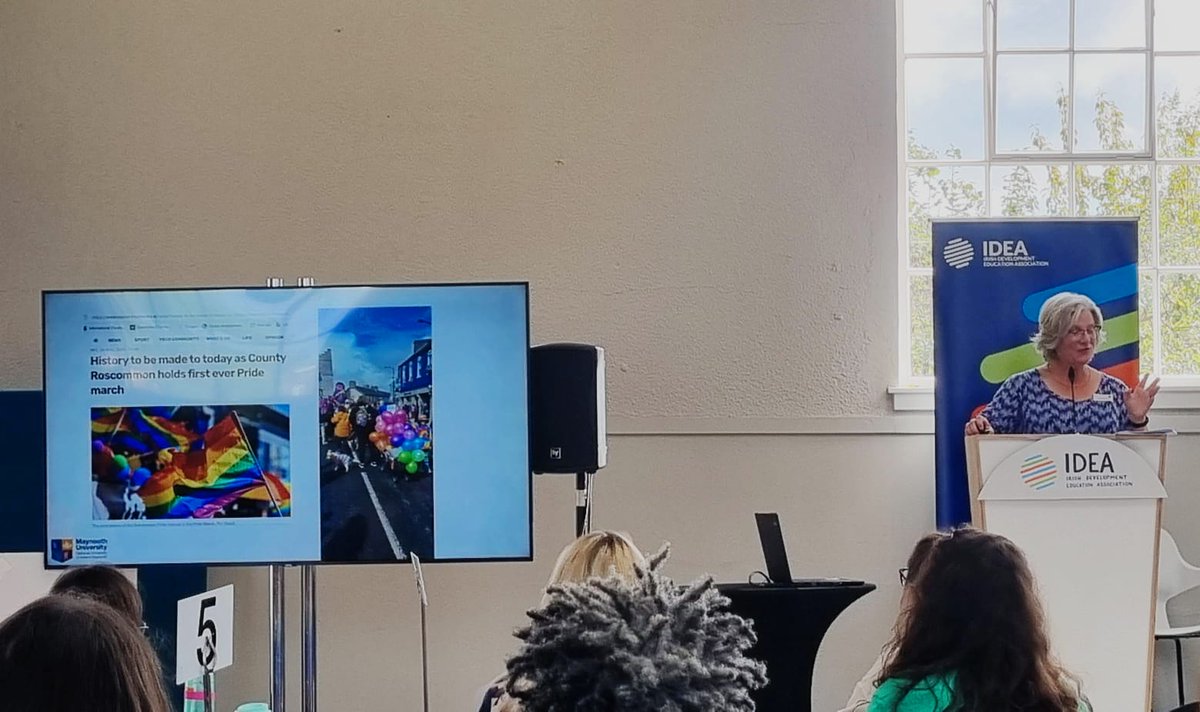 Ruairí McKiernan (@ruairimckiernan) on Twitter photo At Collins Barracks today for <a href="/IDEAIreland/">IDEA: Irish Development Education Association</a> conference & 20th anniv, celebrating Development Education & GCE in Ireland. Great keynote by <a href="/eilishdillonMU/">eilish dillon</a> 'We see dev ed in practice when we refuse to accept a racist, populist, and misogynistic society'. 🌍#IDEAConf2024 #IDEATURNS20 At Collins Barracks today for <a href="/IDEAIreland/">IDEA: Irish Development Education Association</a> conference & 20th anniv, celebrating Development Education & GCE in Ireland. Great keynote by <a href="/eilishdillonMU/">eilish dillon</a> 'We see dev ed in practice when we refuse to accept a racist, populist, and misogynistic society'. 🌍#IDEAConf2024 #IDEATURNS20