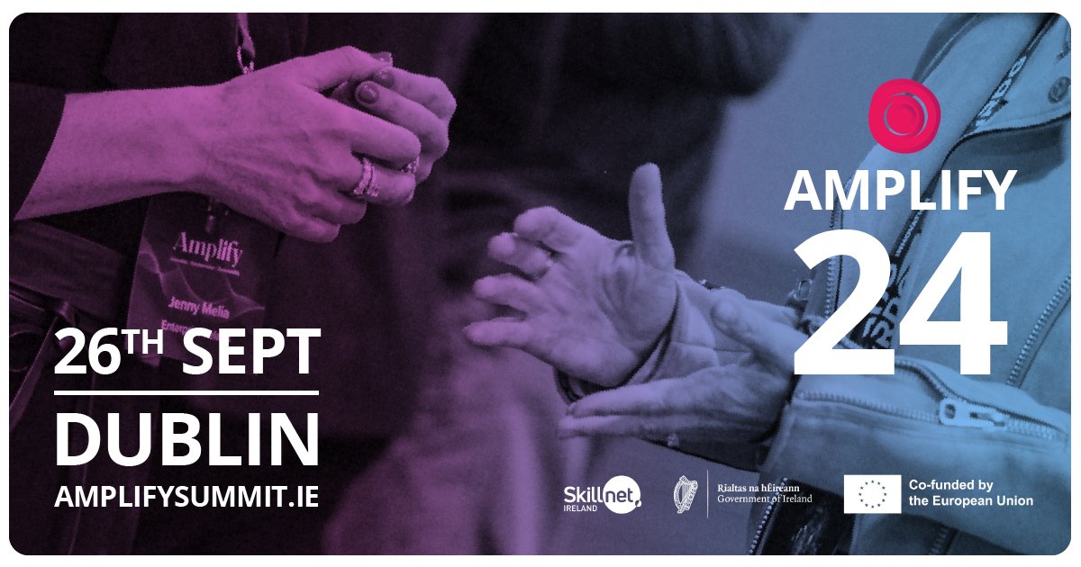 IRDG (@irdggroup) on Twitter photo We are delighted to unveil the schedule for <a href="/amplifysummit/">Dylan Hebert</a> taking place in Dublin on 26th September. Get ready for an action-packed event featuring insightful talks across two rooms and specialised masterclasses #innovation
amplifysummit.ie/schedule-2024/ We are delighted to unveil the schedule for <a href="/amplifysummit/">Dylan Hebert</a> taking place in Dublin on 26th September. Get ready for an action-packed event featuring insightful talks across two rooms and specialised masterclasses #innovation
amplifysummit.ie/schedule-2024/