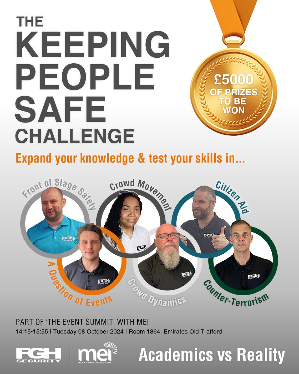 Major Events International (@major_events) on Twitter photo The Keeping People Safe Challenge by <a href="/fghsecurity/">FGH Security</a>, debuting at The Events Summit. Test your skills, gain insights, and win prizes.
Join us for top speakers, workshops and unparalleled networking.
Take advantage of what TES has to offer: bit.ly/4gbTlhC The Keeping People Safe Challenge by <a href="/fghsecurity/">FGH Security</a>, debuting at The Events Summit. Test your skills, gain insights, and win prizes.
Join us for top speakers, workshops and unparalleled networking.
Take advantage of what TES has to offer: bit.ly/4gbTlhC