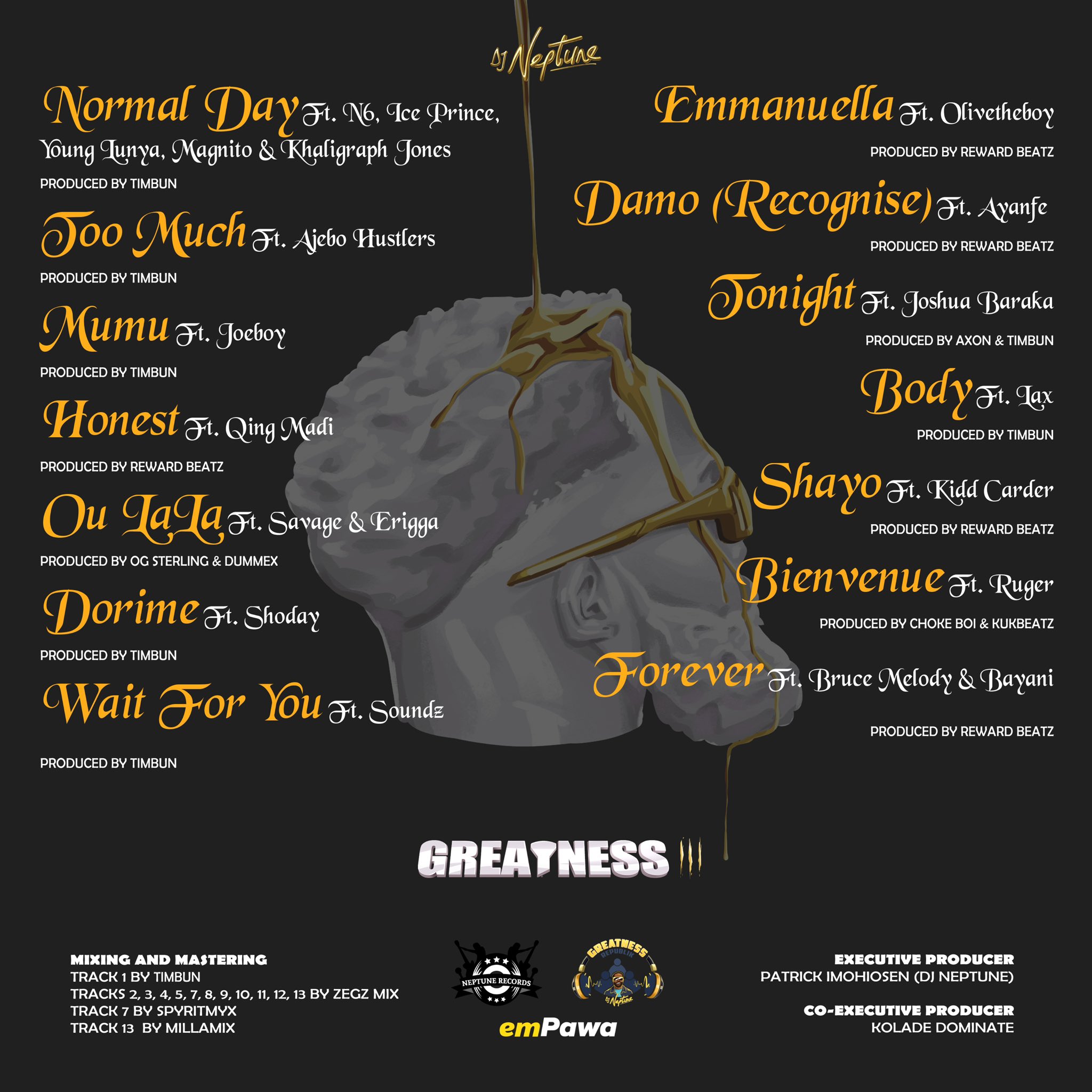 DJ Neptune - Greatness III (Album) EP