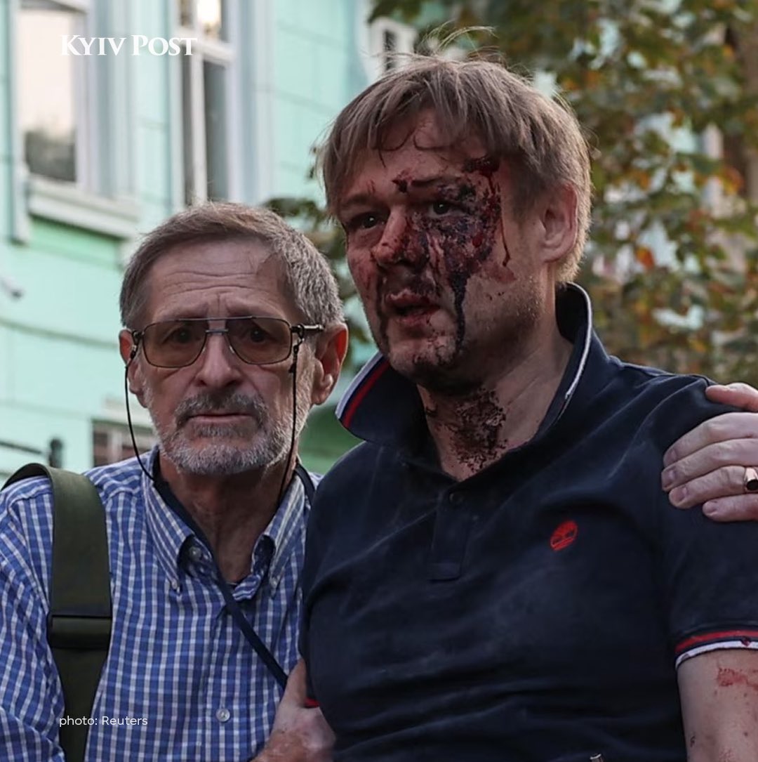 After today’s Russian attack on Lviv, only the man in this photo survived. 

His wife and three daughters were killed by Russia tonight in their own home.