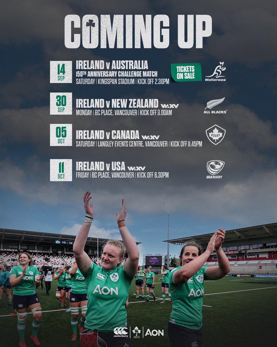 A big month coming up to kick off the 2024/25 season! 🔜

#IrishRugby