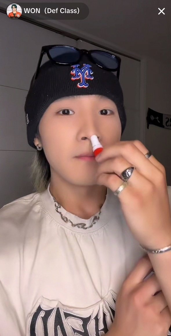 kwonjibin's tweet image. WON​ Tiktok​ Live​ โชว์ดมยาดมจากไทย​ไปกรุบ ✨✨
#DefClass​ #DefClass_WON