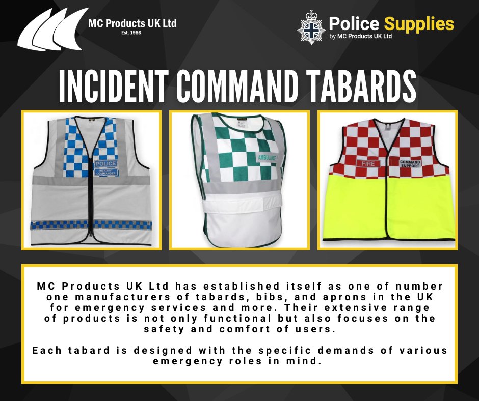 MC Products has established itself as one of number one manufacturers of tabards, bibs, and aprons in the UK for emergency services and more. Their extensive range of products is not only functional but also focuses on the safety and comfort of users.
👉 hubs.la/Q02MV_zQ0
