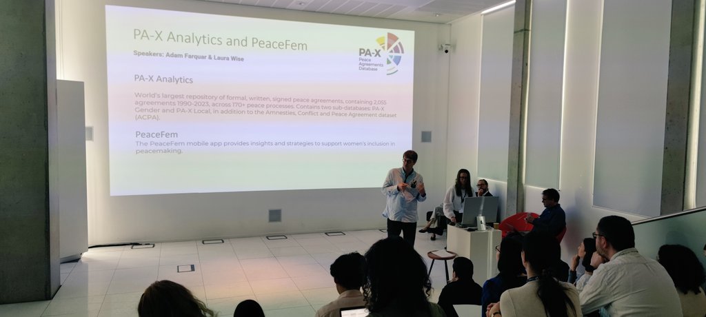 devgeoc's tweet photo. High impact research demonstrations at the @CRS_INFO workshop right now highlighting PeaceTech @Peace_Rep_ @BayesCentre @EarthBlox #CRS2024 with visualization, geospatial mapping and data analytics on the forefront. https://t.co/UUCMGwVTsk