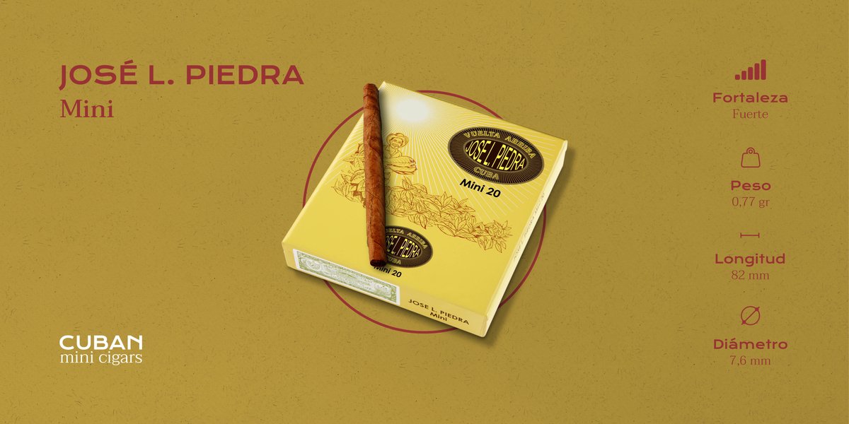 cubanminicigars's tweet photo. 🍂José L. Piedra, hijo de Cuba con sangre de Asturias, puso en marcha su marca de tabaco a finales del siglo XIX. Sus #cigarritos de fortaleza fuerte están elaborados con hojas procedentes de las plantaciones de Vuelta Arriba.🔥
#CubanMiniCigars https://t.co/FwatqgcVWc