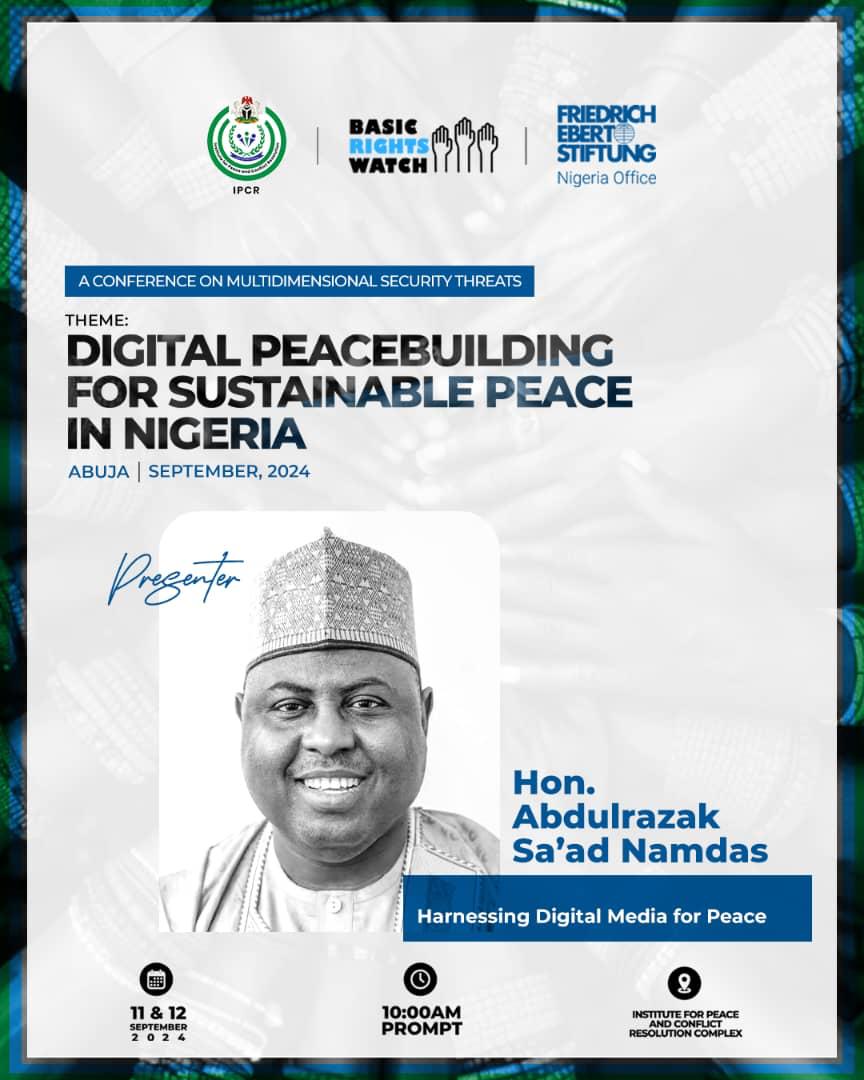 Friedrich-Ebert-Stiftung (FES) Nigeria (@fes_nigeria) on Twitter photo Digital peacebuilding leverages information and communication technologies to enhance traditional peacebuilding methods, offering new avenues for communication, collaboration, and conflict prevention.
#Anticipate #peacebuilding Digital peacebuilding leverages information and communication technologies to enhance traditional peacebuilding methods, offering new avenues for communication, collaboration, and conflict prevention.
#Anticipate #peacebuilding