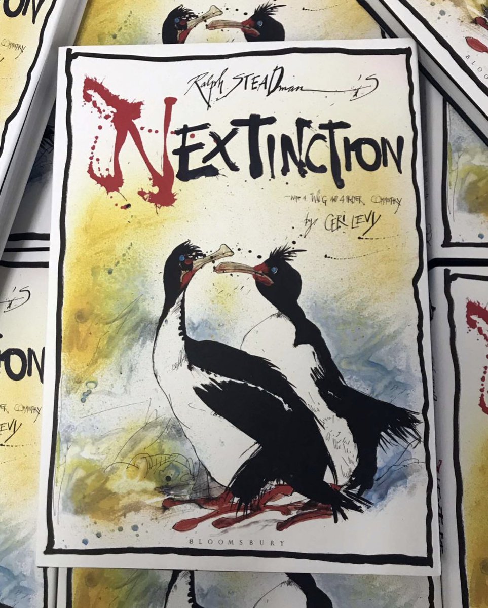 SteadmanArt's tweet photo. There are just 3 SIGNED copies of Nextinction left to buy in the shop! Get one before they go! 
https://t.co/rfylFQzLkU

#NationalWildlifeDay #Gonzovation #RalphSteadman #CeriLevy https://t.co/ZGJb87P7IR