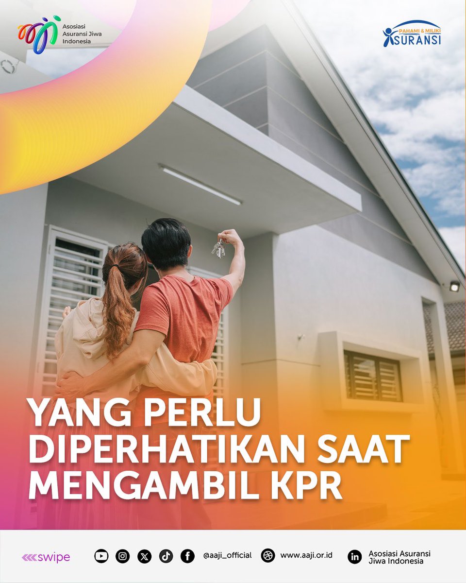 aaji_official's tweet photo. Mau punya rumah dengan KPR ? Yuk simak dulu beberapa hal penting sebelum kamu memutuskan untuk kredit rumah 😊

Wujudkan rumah impianmu dengan cicilan yang nyaman dan memiliki jaminan!!

#pahamidanmilikiasuransi #transformasidankolaborasi #asuransijiwa https://t.co/vK9CpJY7t2