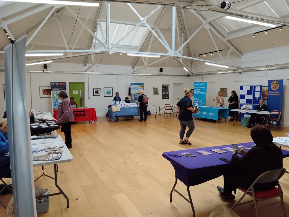 We're at <a href="/haverhub/">HaverHub</a> from 10.30 until 2pm today. Come along and meet our members, if you're in the area, including <a href="/CymruVArthritis/">Cymru Versus Arthritis</a> <a href="/AgeCymruDyfed/">Age Cymru Dyfed</a> <a href="/ParkinsonsUK/">Parkinson's UK</a>  <a href="/CRCymru/">Care & Repair Cymru</a> <a href="/alzassociation/">Alzheimer's Association</a> <a href="/AlzSocCymru/">Alzheimer's Society Cymru</a>, and others including @rotary and <a href="/u3a_UK/">u3a</a>
