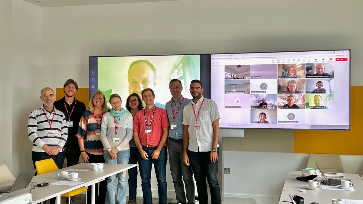 CAlbergel's tweet photo. In the last 2 days at #ECSAT home of @esa  in the 🇬🇧 we've started not 1⃣, not 2⃣ but 3⃣ new @ESA_EO  @esaclimate projects!! Extreme Fire, Climate Space RECCAP2 and the third phase of FireCCI!! Thanks for coming!! Stay tuned fro amazing science! 🛰️🌎🌍🌏🔥 https://t.co/HeBicdMO5s
