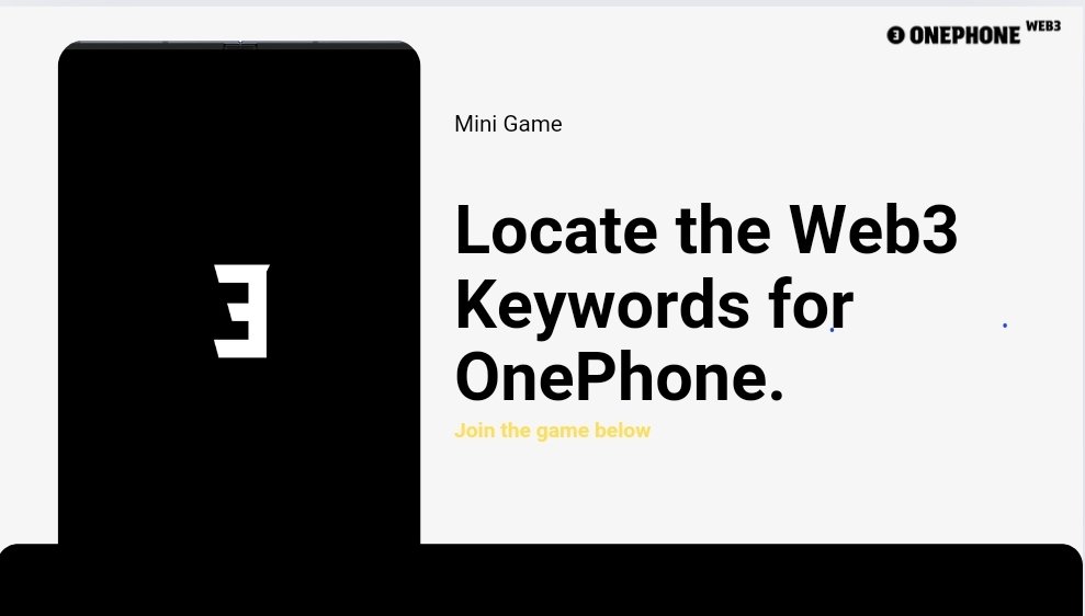 MontanaOnX's tweet photo. OnePhoner, assemble!
๏ธโโ๏ธ Can you crack the code and find the hidden OnePhone Web3 keywords in this matrix?
#OnePhoneWeb3 #Web3Challenge https://t.co/icBMHZ2mJ9