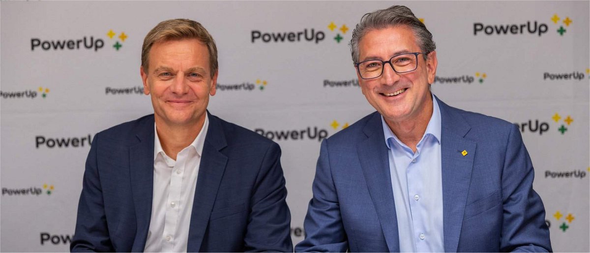 Moneycab's tweet image. Die #Post und die #Fenaco Genossenschaft planen das gemeinsame Joint Venture «PowerUp». Das Ziel von #PowerUp ist, ein schweizweites #Schnellladenetz für #Elektrofahrzeuge anzubieten. moneycab.com/schweiz/post-u…