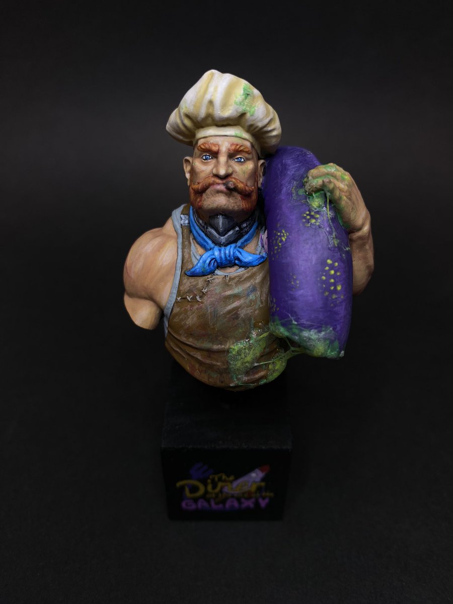 SamuraiRuy's tweet photo. Chef from The Dinner at the end of the galaxy.

#miniaturepainting https://t.co/GUM8uDuyqw
