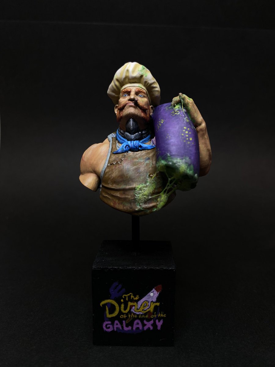 SamuraiRuy's tweet photo. Chef from The Dinner at the end of the galaxy.

#miniaturepainting https://t.co/GUM8uDuyqw