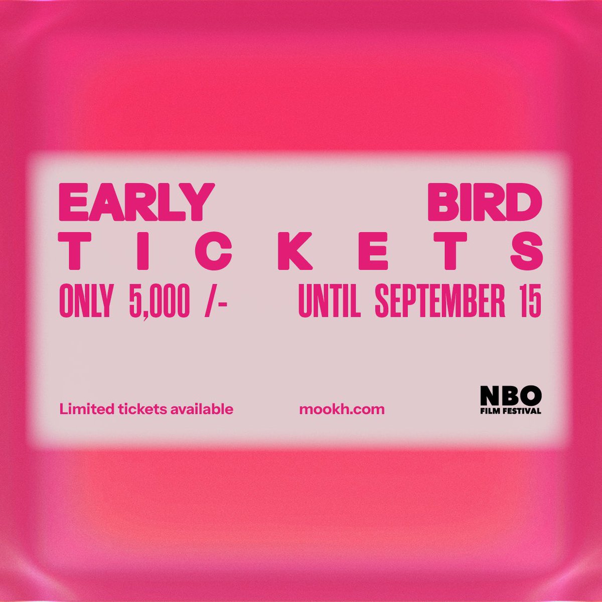 🎬🎬🎬

The countdown to NBO Film Fest 2024 has begun, and we've got something special just for YOU! 🥳🥳

Our Early Bird Tickets are officially live and you can purchase them on <a href="/MookhAfrica/">MOOKH.</a> 

Tell a friend to tell a friend! 

mookh.com/event/nbo-film…