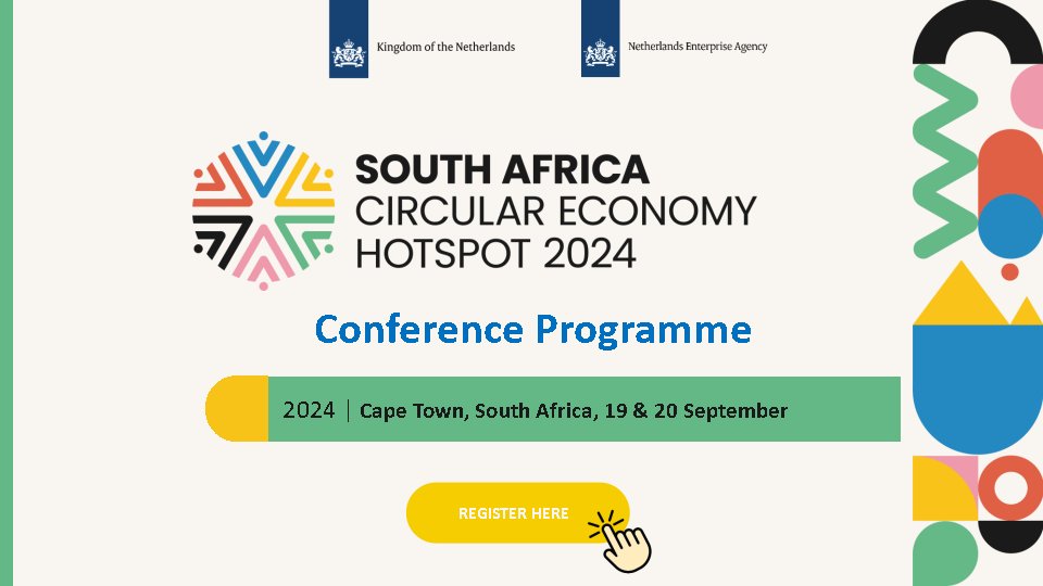 AfriCANcircular's tweet image. The programme for #SACEH24 is now live, a packed schedule featuring insightful sessions &amp;amp; field trips dedicated to the circular economy in Southern Africa. Don't miss out on this opportunity to engage with industry leaders. Learn more: shorturl.at/Yak6L