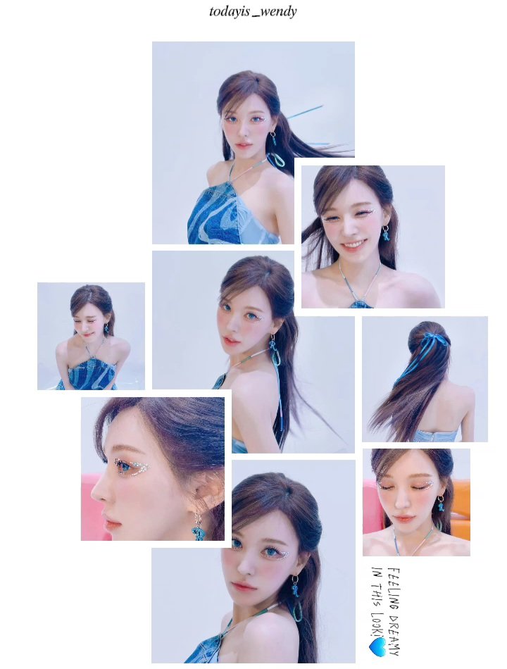 𝑡𝑜𝑑𝑎𝑦𝑖𝑠_𝑤𝑒𝑛𝑑𝑦

The denim top and sparkly skirt are such a fun combo. Loving the hairstyle with the blue ribbon tied at the back 🎀 My eye makeup today is all about those glittery accents— Plus, these ‘R’ earrings are the perfect little touch.