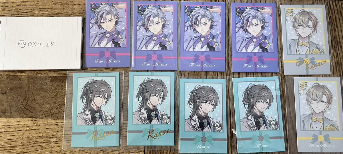 【交換】にじさんじ ジューンブライド ジュンブラ ランダムチェキ風カード チェキ

譲：🔫R2 N2 🥂✨N4  🍝🍷R1 N1

求：🗝💸

郵送希望
まとめての方優先になります。

検索よりお気軽にお声かけ下さい。