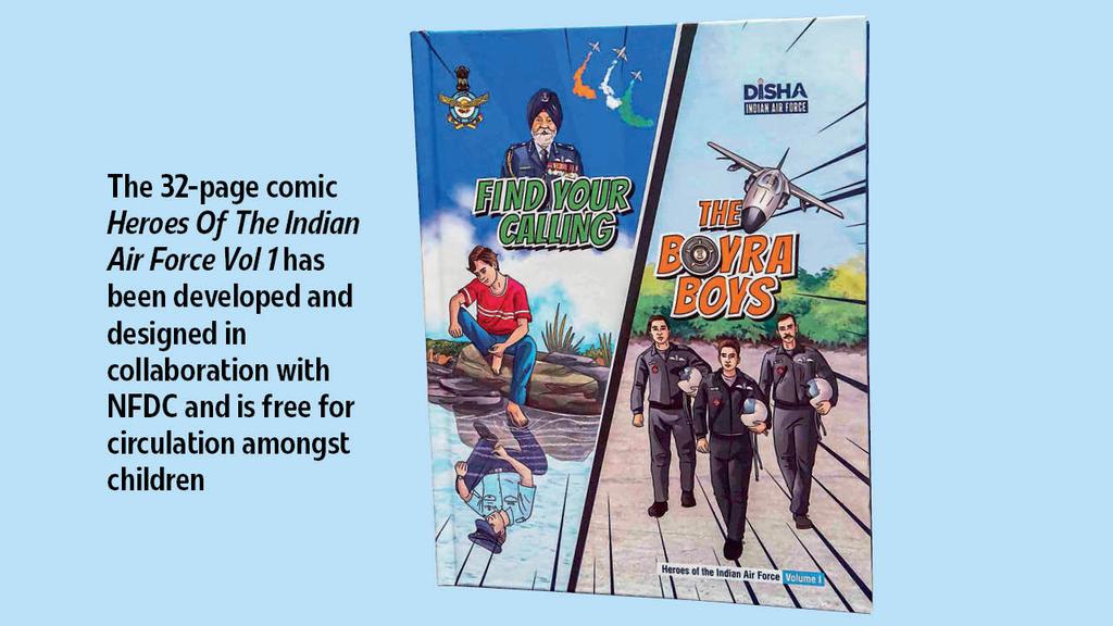 DelhiTimesTweet's tweet photo. To inspire the young generation, the #IndianAirForce has launched the first comic book in its series, Heroes of the Indian Air Force. The comic was launched in #Delhi by Air Chief Marshal VR Chaudhari, the Chief of the Air Staff

Read: https://t.co/3a3cjKC2bc

@IAF_MCC https://t.co/14iN7YTboU