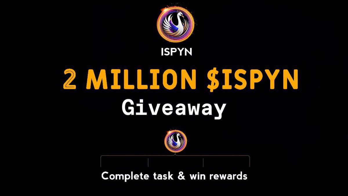 💵ISPYN Airdrop Event!

You earn 1,500 $ISPYN (~$6) tokens for doing tasks

Airdrop Link: t.me/ISPYNAirdropBot

This airdrop rewards will be distribute to the After Listing for 1,000 Random lucky winners.

Top 100 referrals will get more $ISPYN tokens

#Airdrop #Airdrops