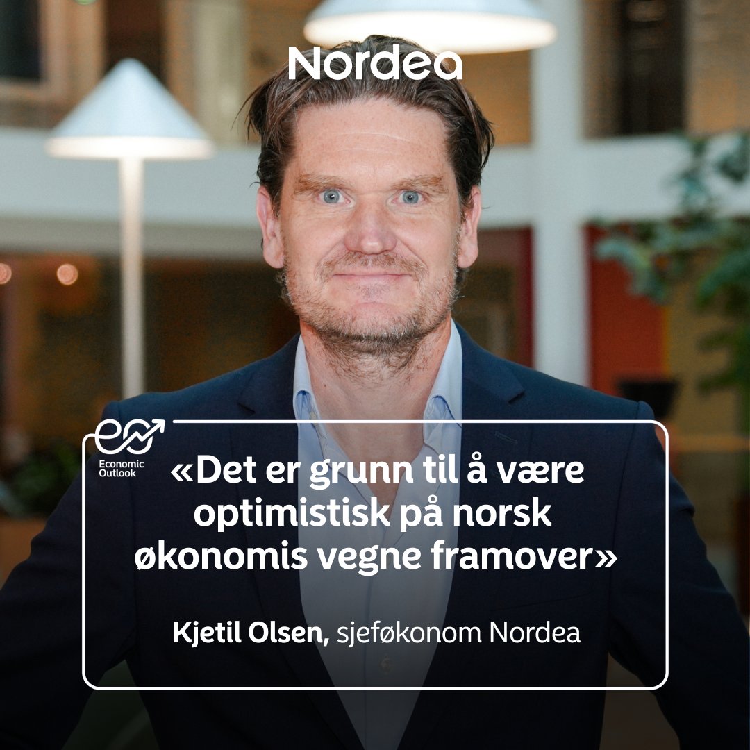 Trenger Norge like mange rentekutt som andre land? Står vi foran en ny fest i boligmarkedet? Hør mer om norsk økonomi fremover på webinar med sjeføkonom Kjetil Olsen og sjefstrateg Lars Mouland. Meld deg på og les mer her: nordea.com/no/economic-ou… 
#EconomicOutlook #Nordea