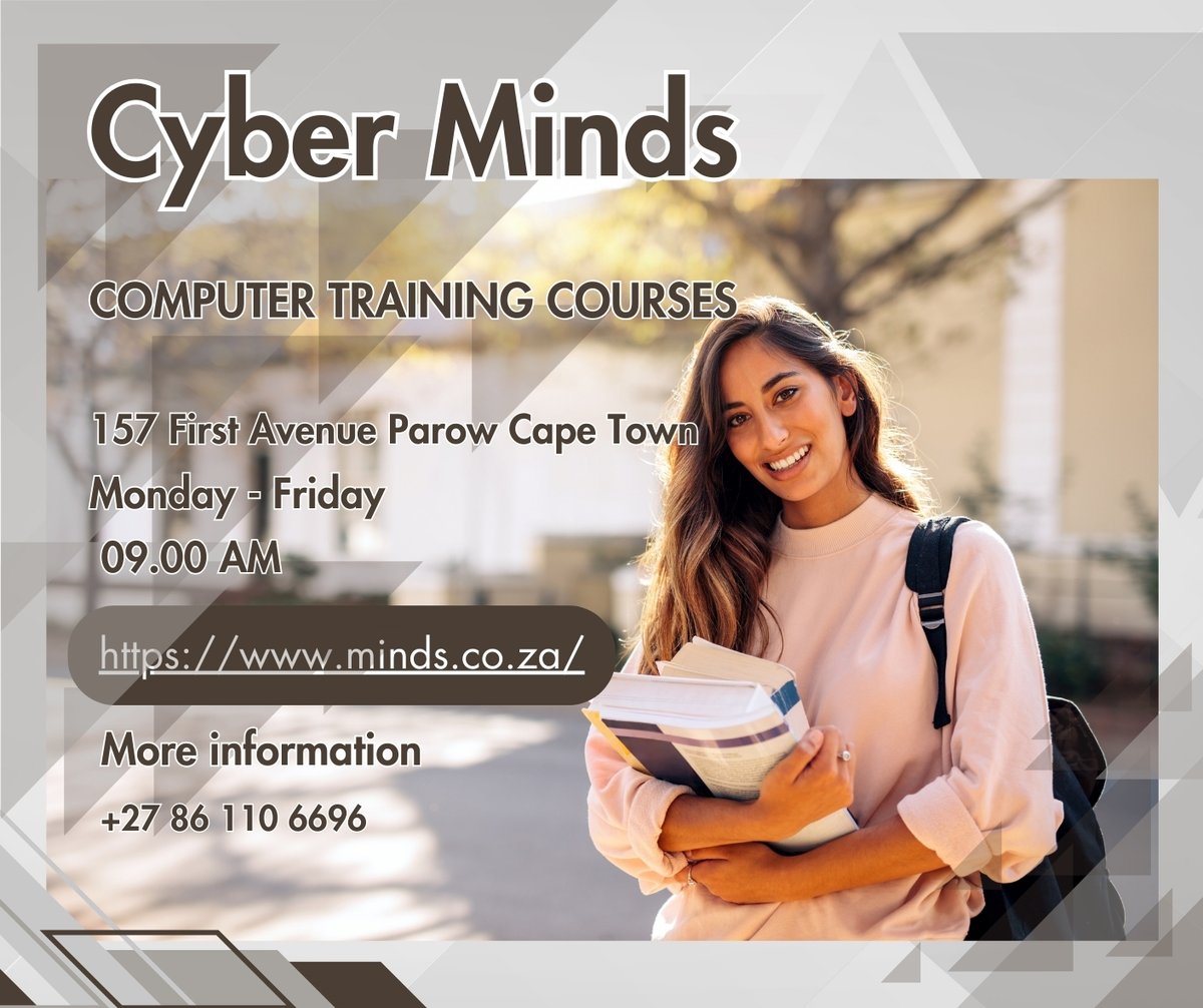 cybermindshq's tweet photo. 🚀Dive into tech at Cyber Minds®! Beginner Courses offer flexible hours, stress-free learning, and accreditation. 🖥️✨ #LearnWith #CyberMinds
086 110 6696
ina@minds.co.za
https://t.co/XKpFAdBosS
#TechDive #FlexibleLearningJourney #AccreditedSkills https://t.co/7DdSiw9bS2