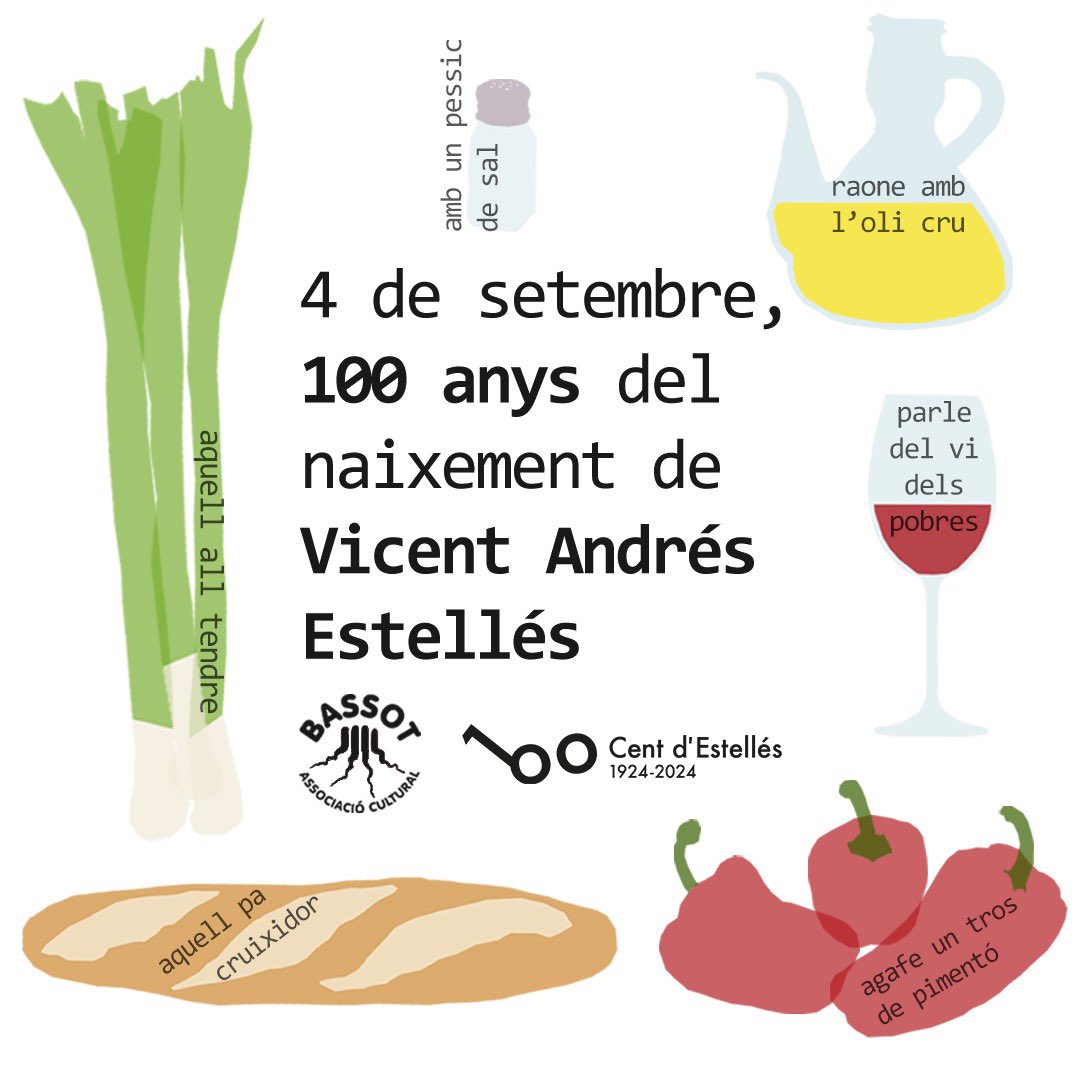 bassot_'s tweet photo. Hui celebrem el centenari del nostre veí més universal. El centenari del poeta del poble, de l’un entre tants. 

#CentdEstellés #VicentAndrésEstellés https://t.co/1FVzJiiXYT