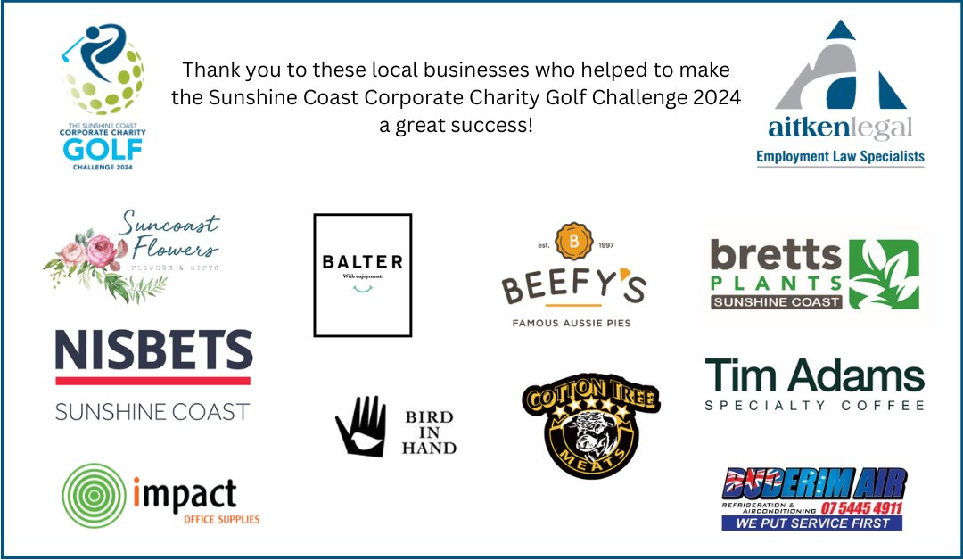 Thank you to these local businesses who helped to make the Sunshine Coast Corporate Charity Golf Challenge 2024 a great success and helped to raise funds for 92.7 Mix FM's Give me 5 appeal for Wishlist.

#buylocal
#sunshinecoastlocal
