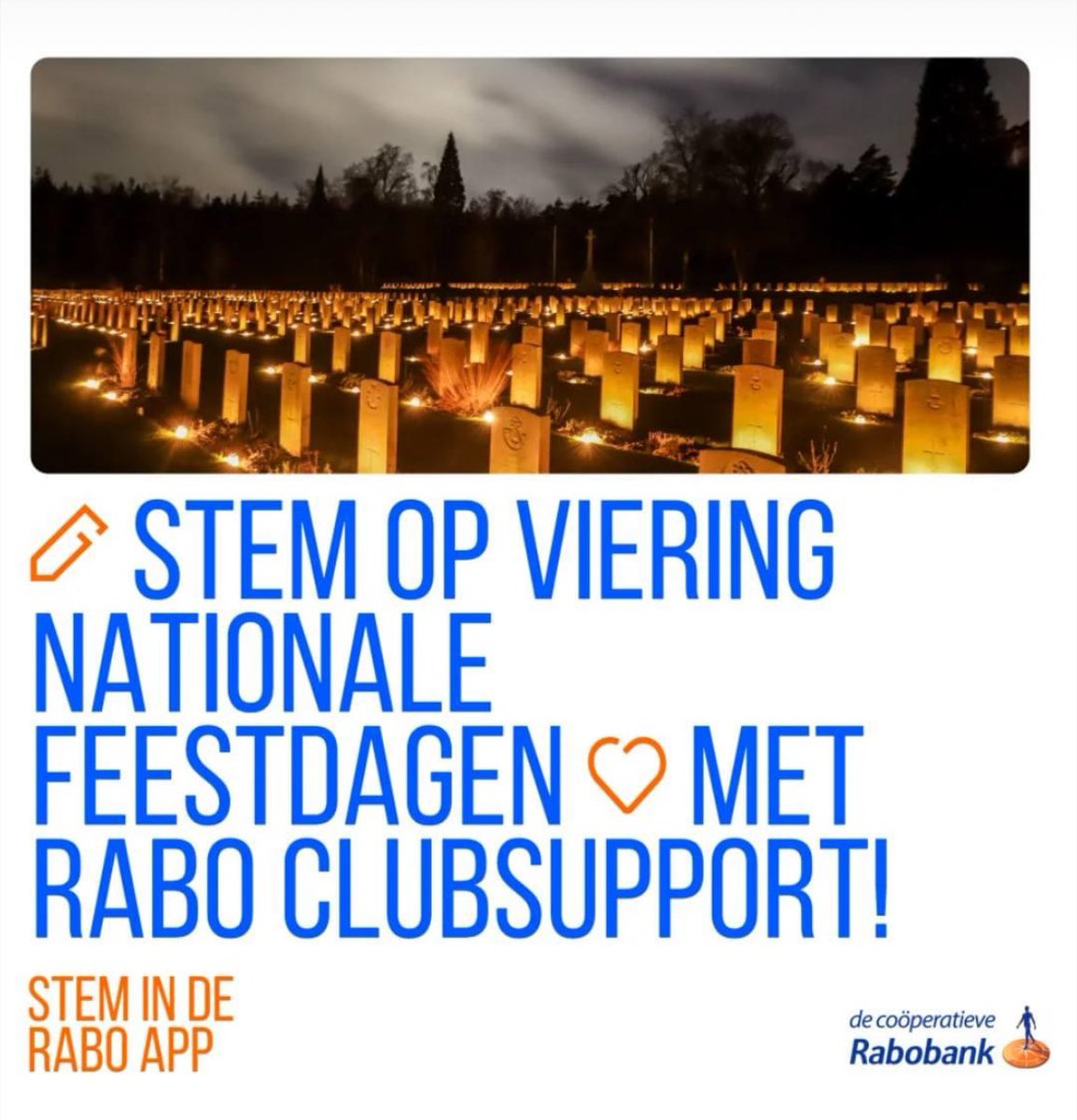 De SVNF doet natuurlijk mee met de Rabo ClubSupport. 

De opbrengst is bestemd voor de kaarsenceremonie op Kerstavond. Van 2 t/m 24 september kunnen leden van de Rabobank stemmen op hun favoriete club.

Mogen wij op uw stem rekenen ? 
Alvast bedankt!
