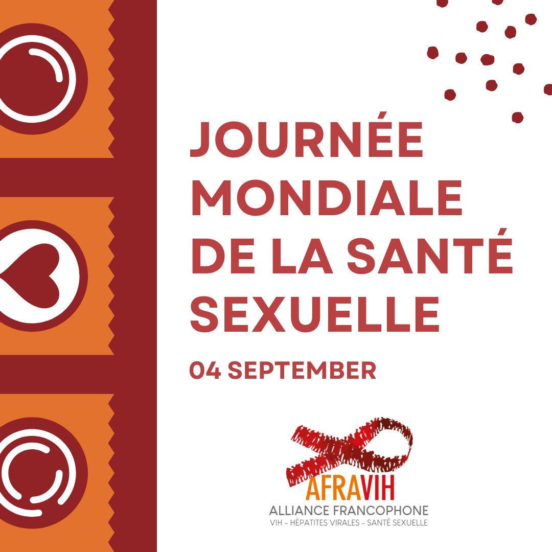 Aujourd'hui, c'est la Journée mondiale de la santé sexuelle ! 🌍 La santé sexuelle est un droit fondamental pour tous, et elle joue un rôle crucial dans le bien-être général. #SantéSexuelle #JournéeMondiale #AFRAVIH #VIH