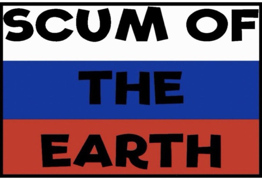 hanyscatfella's tweet photo. @OlenaWave Fuck her.
Fuck all ruzzians.
Collective guilt.
Supporters, bystanders and deniers will pay.
#notputin https://t.co/otRNCKAgtJ