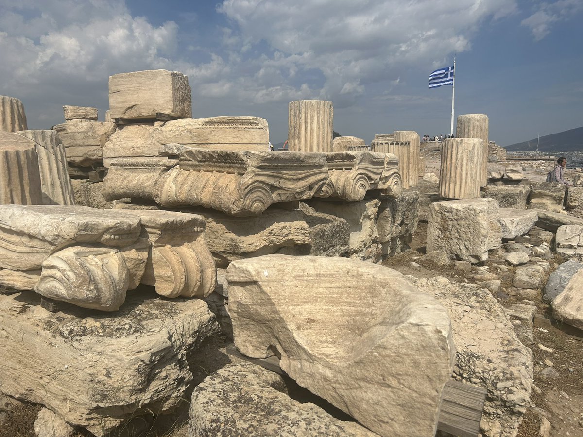 The Acropolis certainly didn’t disappoint. 

Although I did keep thinking of The Trafford Centre, not gonna lie.

My grandad lived in Athens in the 1950s &amp; always told me how he etched our - highly unusual surname - into the marble. I couldn’t see it. But then it is mahoosive!