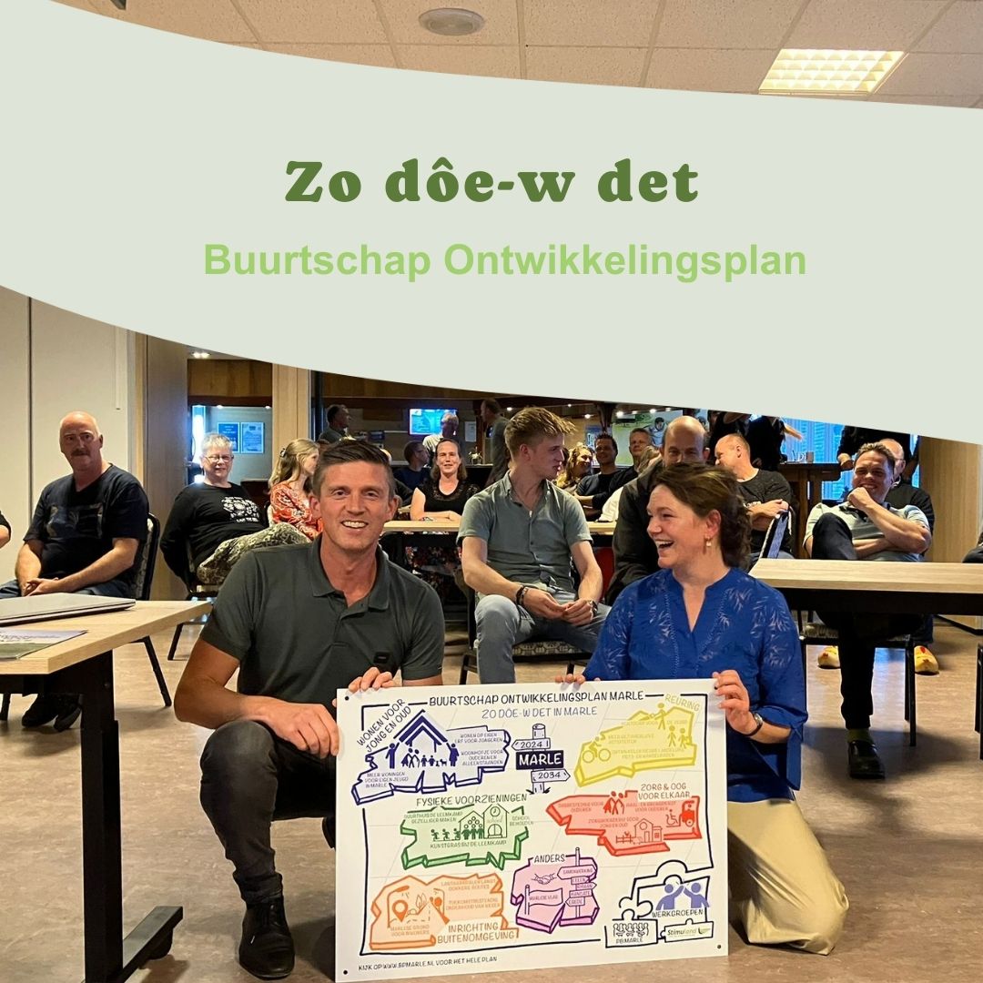 𝗕𝘂𝘂𝗿𝘁𝘀𝗰𝗵𝗮𝗽 𝗢𝗻𝘁𝘄𝗶𝗸𝗸𝗲𝗹𝗶𝗻𝗴𝘀𝗽𝗹𝗮𝗻 𝗶𝗻 𝗠𝗮𝗿𝗹𝗲; 𝘇𝗼 𝗱ô𝗲-𝘄 𝗱𝗲𝘁! Onze Stimulander Jacqueline van Zeist blikt hier enthousiast terug op dit project samen met plaatselijk belang Marle. 👉 tinyurl.com/7pk4hfky   
#buurtschapsplan #marle #pb