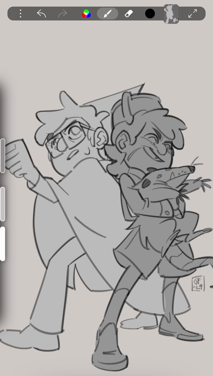 Goatfellaa's tweet photo. GUYS sneak peak. It’s the start September, of course I’m thinking about Over the Garden Wall.
#GravityFalls #overthegardenwall #wip https://t.co/wyxti357Gf