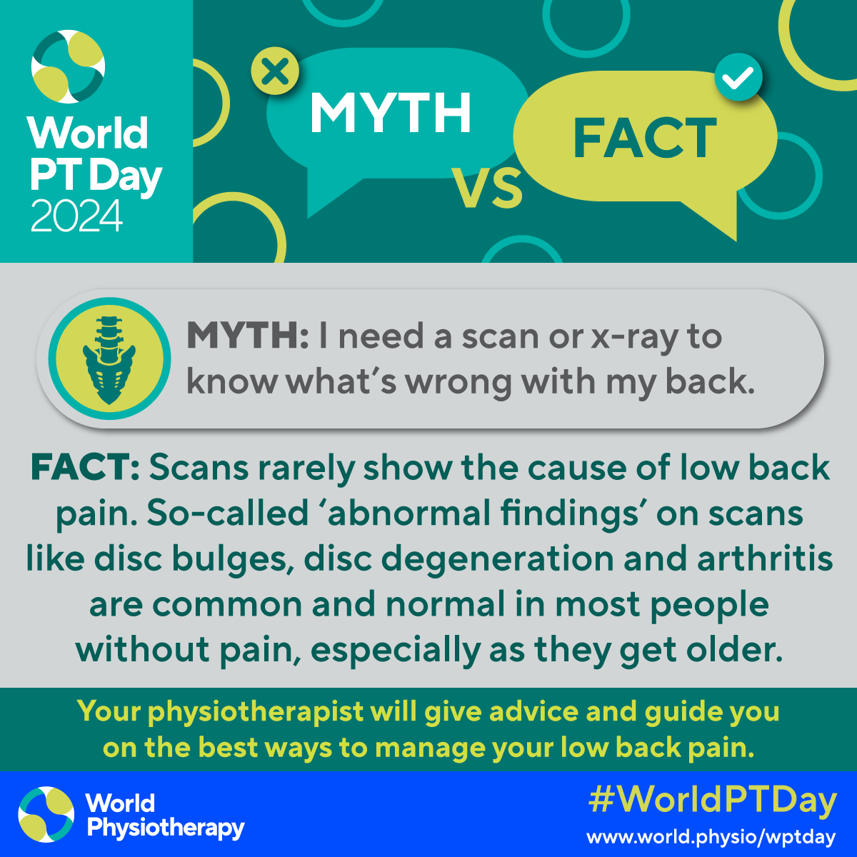 Oyo_NSP's tweet photo. Take steps in the right direction! 
Here are myths about Low back pain you shouldn't believe

#WorldPhysiotherapyDay
#OYNSP
#Physiotherapy 
#MovementForLife
#FightAgainstLowBackPain https://t.co/dGodOt9eRi