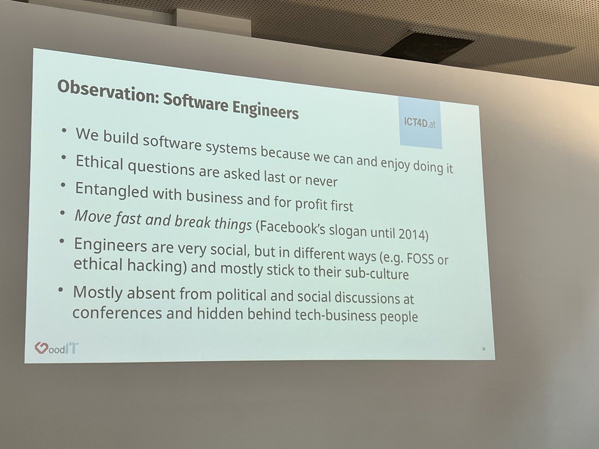 Great to be at #goodit2024 in Bremen. Opening keynote by Paul of ict4d.at