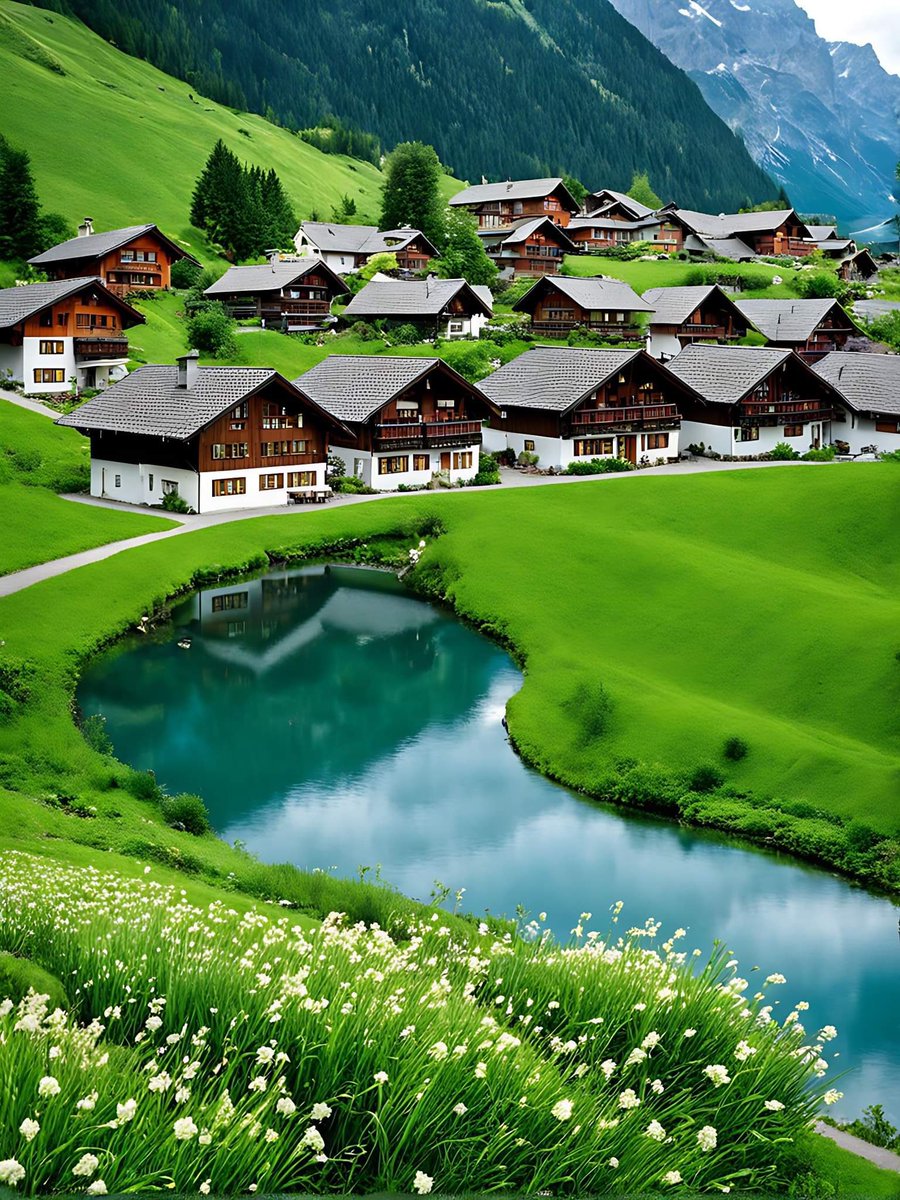DonaldBKipkorir's tweet photo. These are villages & small towns in Switzerland … With a population of less than 9million people, Switzerland receives over 12million tourists annually … Tourists visit a country that is clean, pristine & quaint. Kenya has more to offer for tourism, but we can’t attract tourists because we have led our cities & towns to be BIG SLUMS! Population density in Switzerland is nearly THREE TIMES of Kenya. Kenya is a low density country compared to any European Country yet, we seem to build unplanned houses & kiosks all over as though we have no space. Kenya can only develop when we have visionary & transformative leaders that love Country above self. That love Planned & Pristine environment over Building Chaos.