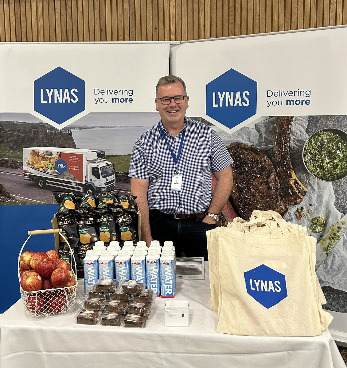 All set up for the <a href="/hospitalcaterer/">Hospital Caterers Association</a> event today <a href="/LaMonHotel/">La Mon</a> with <a href="/LynasFoodGroup/">Lynas Foodservice - Delivering You More</a> 
 If you’re attending pop over and say hello.