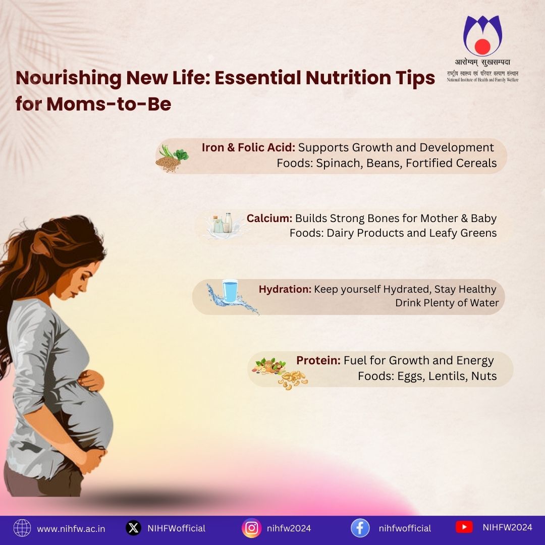 NIHFW official (@nihfwofficial) on Twitter photo Celebrate #PoshanMaah2024 by focusing on key nutrients for #pregnant & #lactating mothers. Iron, folic acid, calcium, & hydration are crucial for a healthy pregnancy. Nourished mothers, nourished new life!
<a href="/DheeShah/">Dheeraj Shah</a> <a href="/MoHFW_INDIA/">Ministry of Health</a> <a href="/MinistryWCD/">Ministry of WCD</a> <a href="/mygovindia/">MyGovIndia</a> <a href="/PIB_India/">PIB India</a> Celebrate #PoshanMaah2024 by focusing on key nutrients for #pregnant & #lactating mothers. Iron, folic acid, calcium, & hydration are crucial for a healthy pregnancy. Nourished mothers, nourished new life!
<a href="/DheeShah/">Dheeraj Shah</a> <a href="/MoHFW_INDIA/">Ministry of Health</a> <a href="/MinistryWCD/">Ministry of WCD</a> <a href="/mygovindia/">MyGovIndia</a> <a href="/PIB_India/">PIB India</a>