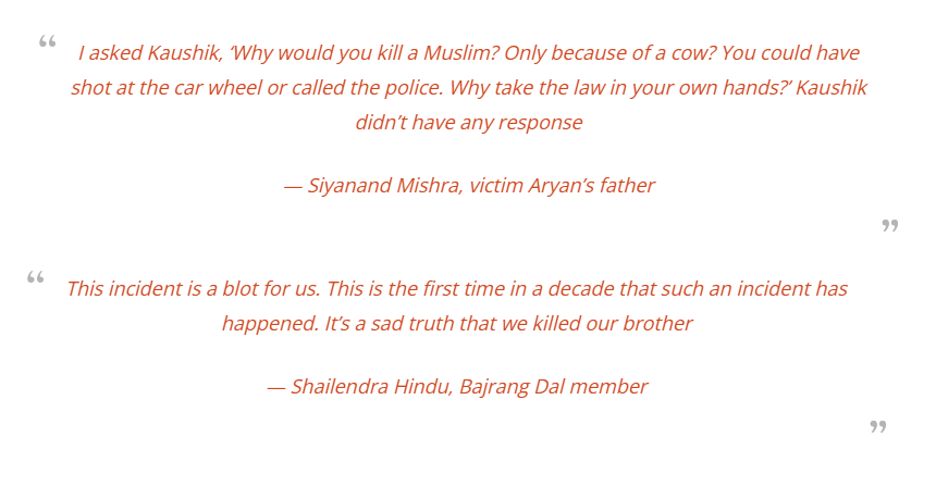 kimkitsuragi__'s tweet image. We can't fix this rot. The father thinks it's okay to fire at cow traders. The far-right group is sad they fired at the wrong target, a Brahmin. Neither of them cares about Muslim (and sometimes Dalit) victims of gau rakshak terrorists.