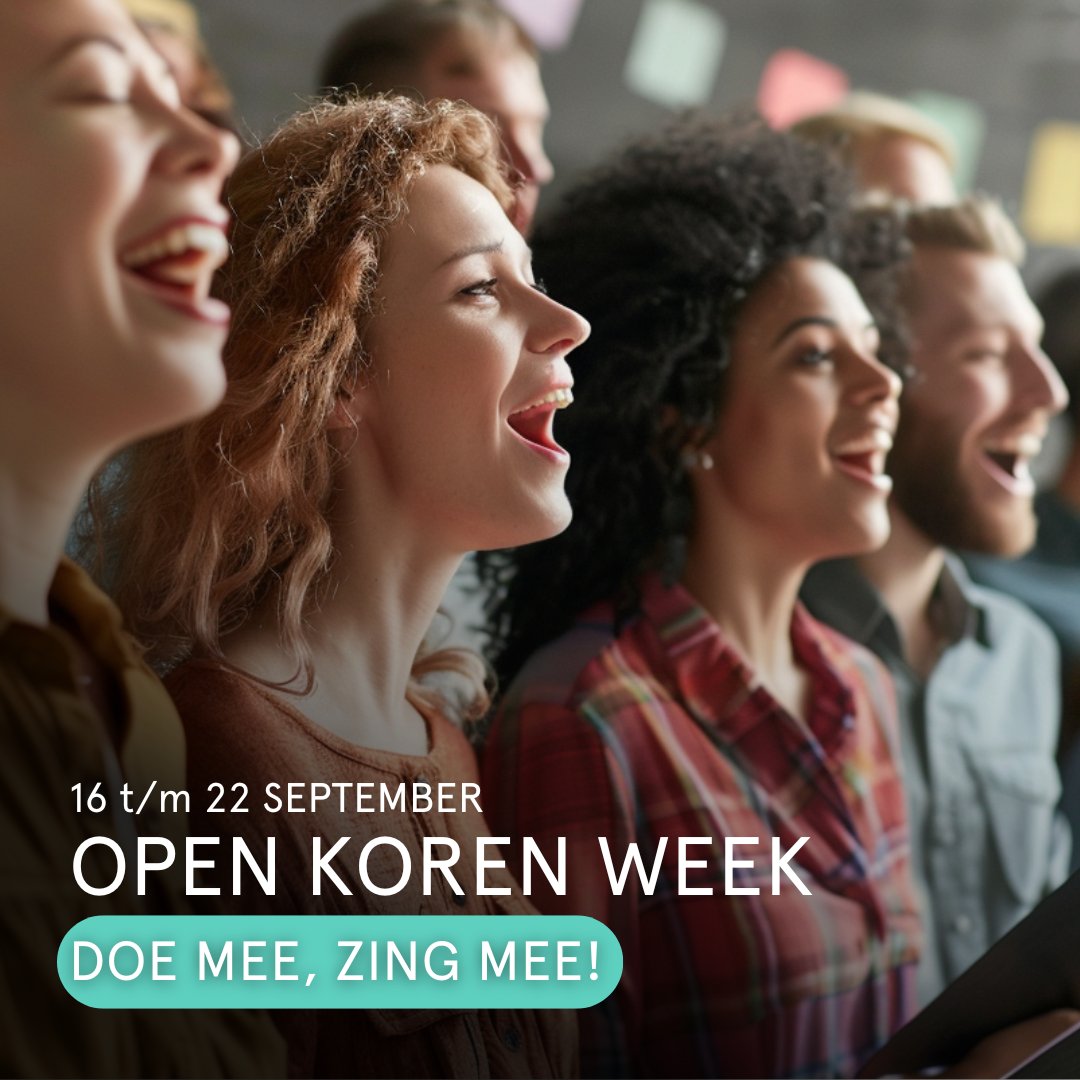 Van 16 t/m 22 september is de Open Koren Week in Den Haag. Of je nu ervaren bent of voor het eerst zingt, je bent welkom bij open repetities door de hele stad. Ontdek de kracht van samenzang en misschien zelfs een nieuwe passie. Kom langs en zing mee!👉ow.ly/80wO50TauFy