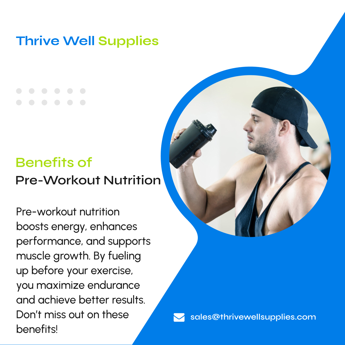 thrivewell2024's tweet image. Unlock peak performance with pre-workout nutrition! Thrive Well Supplies offers the perfect blend to boost energy, enhance endurance, and support muscle growth. Get the most out of your workouts with our top-notch supplements. Fuel up and thrive! 

#PreWorkoutBoost #JerseyCityNJ