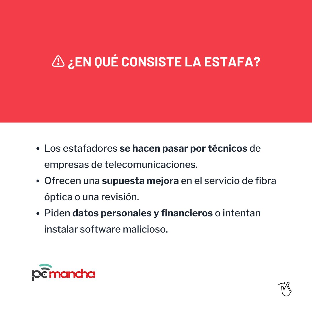 pcmancha_com's tweet image. Te contamos cómo protegerte: desliza y descubre cómo evitar ser víctima de estos estafadores.

#PCMancha #SeguridadCiudadana #EvitaEstafas #ServicioPublico