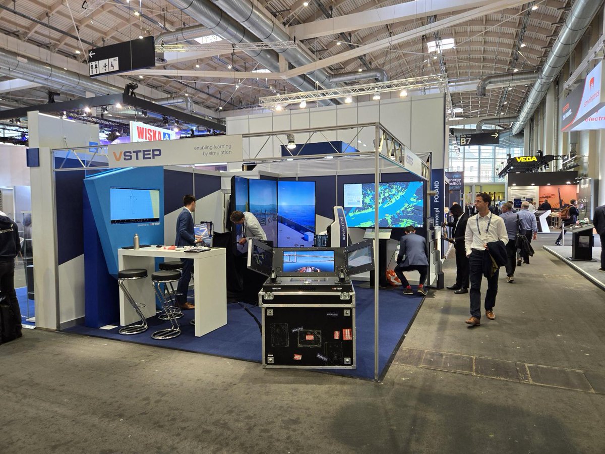 vstepsimulation's tweet image. Day 1 at SMM in Hamburg was an incredible start! 

If you haven’t had the chance to visit us yet, there is still time. Swing by Booth B6.110 today — we’d love to chat about how our cutting-edge solutions can benefit your operations.

#maritime #maritimesimulation #simulator