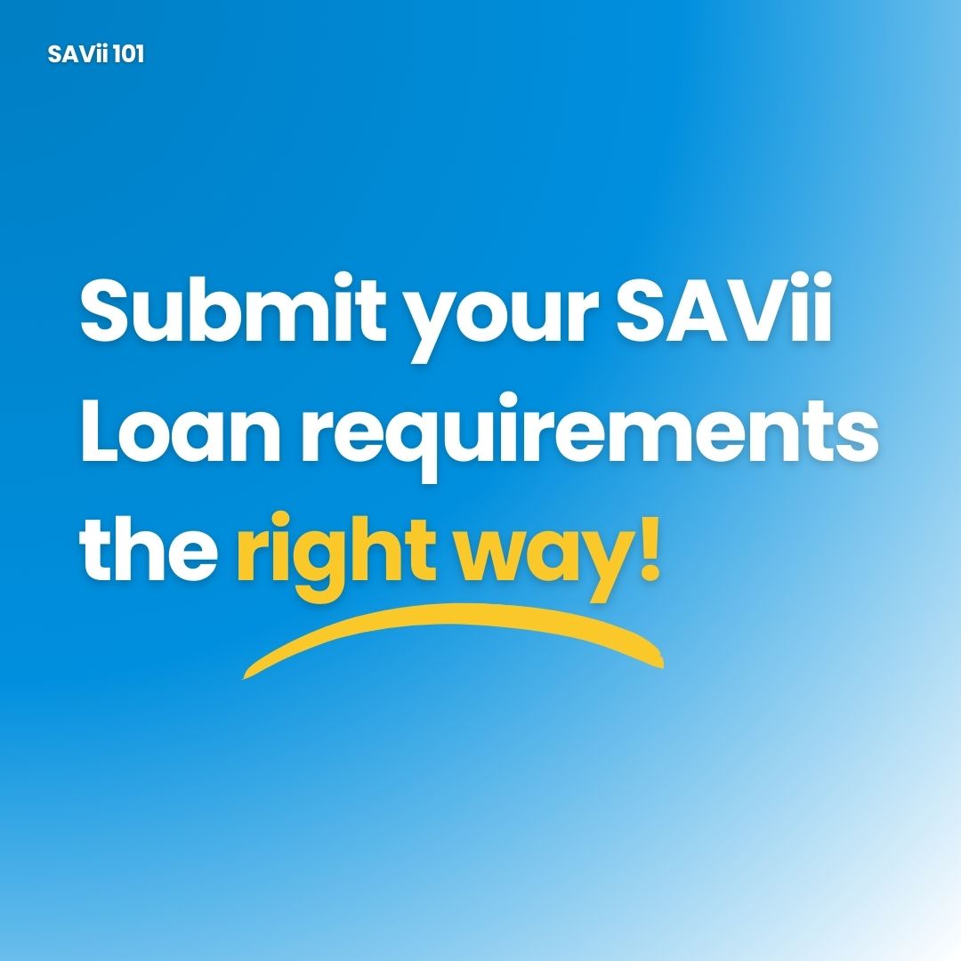 SAViiPH's tweet photo. Para sa mas mabilis na processing ng iyong SAVii Loan application, do these simple tips!

For more application guidelines, click here: https://t.co/9GsatGMK3h. https://t.co/NKrbdIwiS2