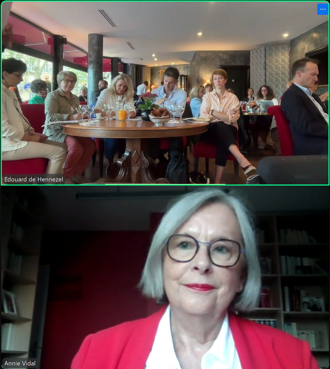 Annie Vidal (@vidal7602) on Twitter photo 🗣️Je suis intervenue ce matin au <a href="/CercleVS/">Cercle Vulnérabilités & Société</a> sur la prise en charge du vieillissement & la santé mentale, notamment via le numérique. L'occasion de rappeler mon bilan et la suite de mon action pour le #GrandÂge, l'accompagnement des vulnérabilités, et la culture de la bientraitance 🗣️Je suis intervenue ce matin au <a href="/CercleVS/">Cercle Vulnérabilités & Société</a> sur la prise en charge du vieillissement & la santé mentale, notamment via le numérique. L'occasion de rappeler mon bilan et la suite de mon action pour le #GrandÂge, l'accompagnement des vulnérabilités, et la culture de la bientraitance