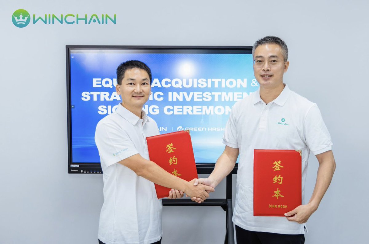 _Green_Hash's tweet photo. Official Announcement: WINCHAIN GROUP has acquired Shenzhen Green Hash Co., Ltd! 🍾
This acquisition expands our business and boosts market competitiveness, while offering Green Hash new opportunities and support. Excited for the future and our continued.

#Acquisition https://t.co/IypapYe8FF